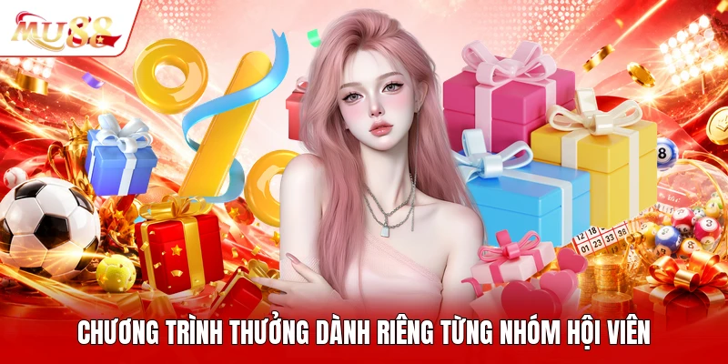 Chương trình thưởng dành riêng từng nhóm hội viên